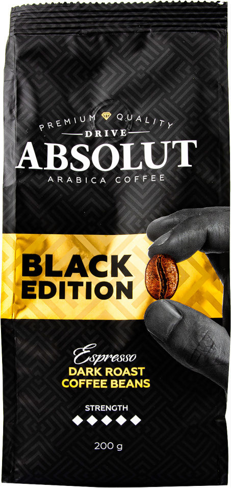 Кофе в зернах Absolut Drive Black Edition Espresso 200г