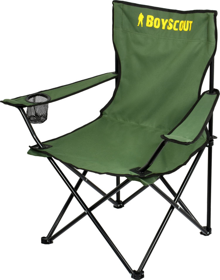 Кресло кемпинговое BoyScout раскладное с подлокотниками в чехле 84*53*81см