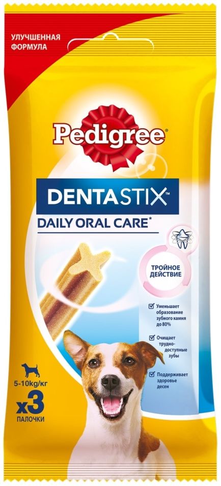 Лакомство для собак Pedigree Dentastix 45г (упаковка 6 шт.)
