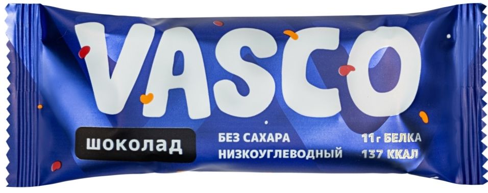 Батончик низкоуглеводный Vasco со вкусом шоколада 40г
