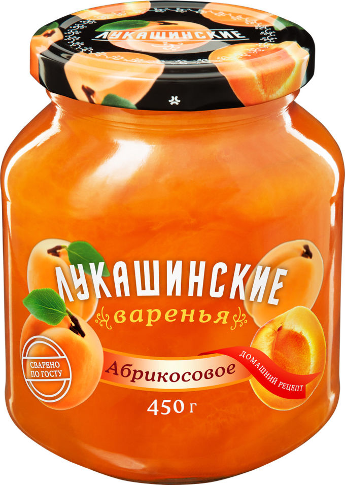Варенье Лукашинские абрикосовое 450г