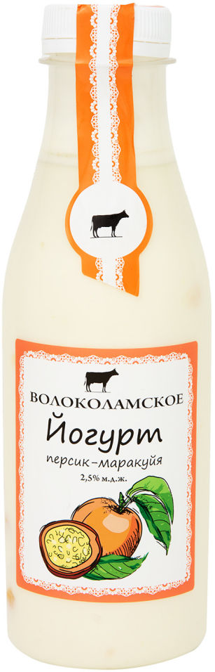 Йогурт Волоколамское персик-маракуйя 2.5% 500г