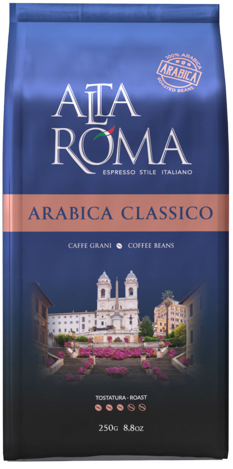 Кофе в зернах Alta Roma Arabica Class 250г
