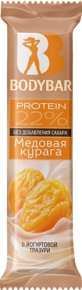 Батончик протеиновый Bodybar 22% Медовая курага в йогурте 50г