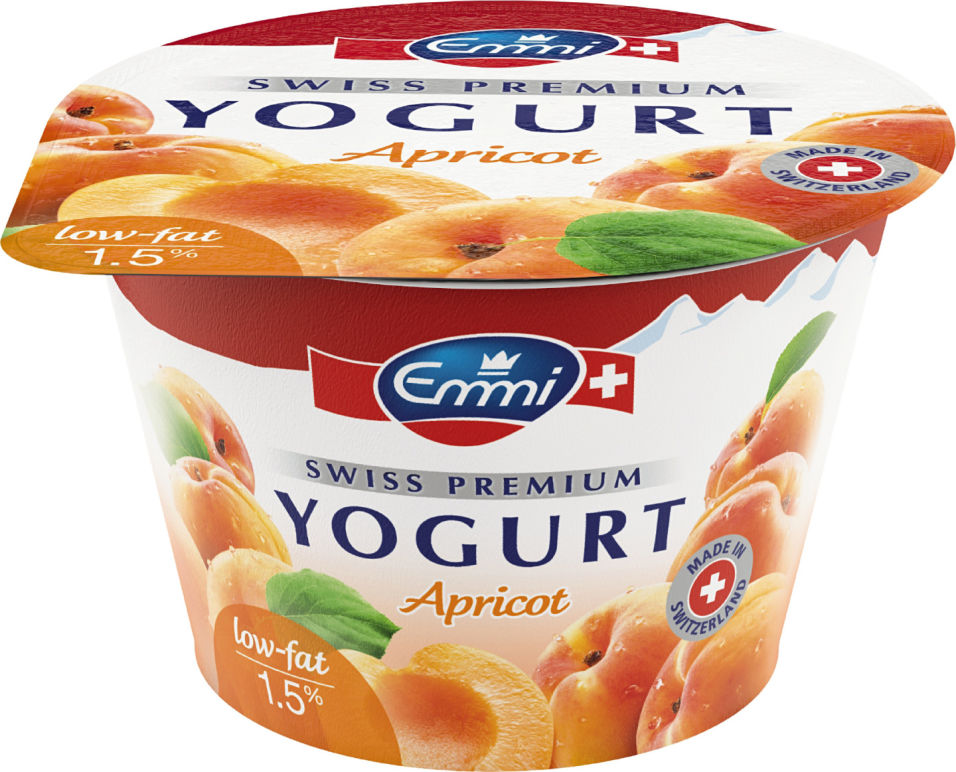 Йогурт Emmi Swiss Premium с абрикосом 1.5% 100г