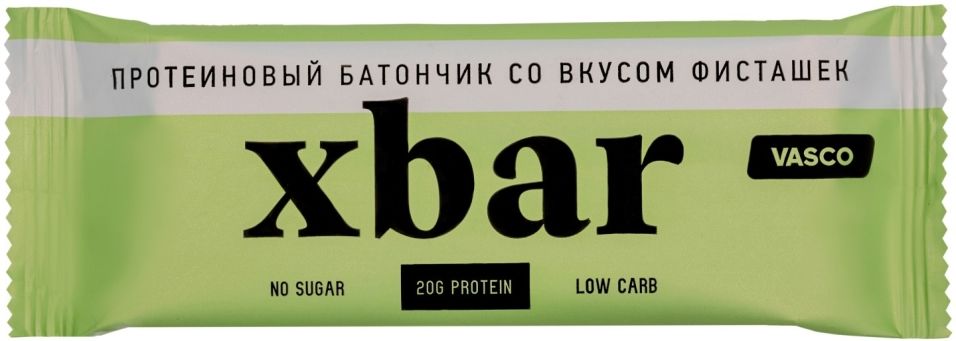 Батончик протеиновый Xbar со вкусом фисташек 60г