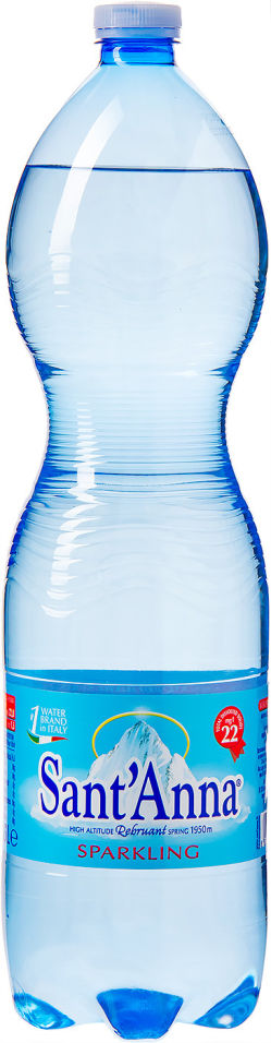 Вода SantAnna минеральная газированная 1.5л (упаковка 6 шт.)