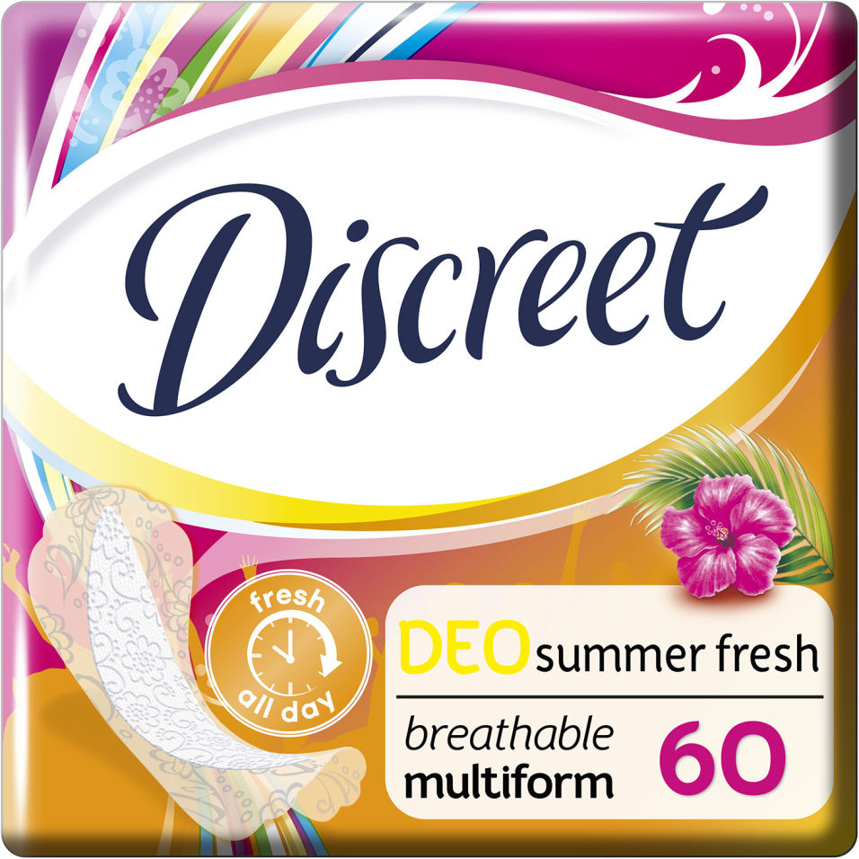 Прокладки Discreet Deo Summer Fresh Multiform ежедневные 60шт