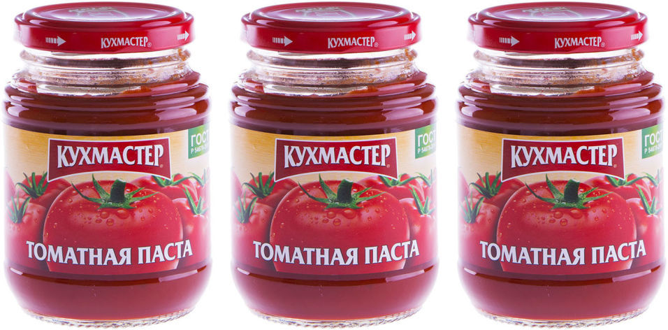 Паста томатная Кухмастер 270г (упаковка 3 шт.)