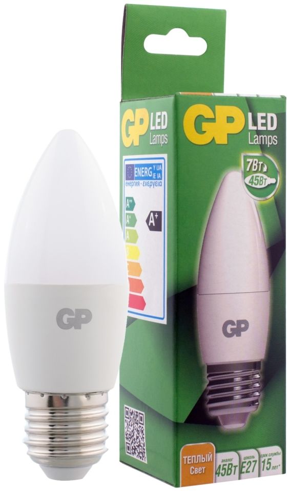 Лампа светодиодная GP LED E27 7Вт