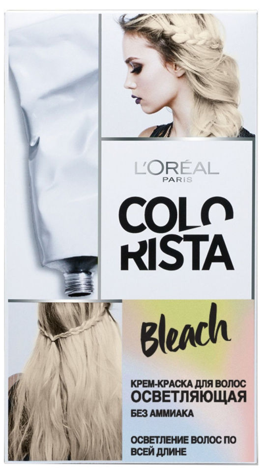 Крем-краска для волос Loreal Paris Colorista Bleach Осветляющая