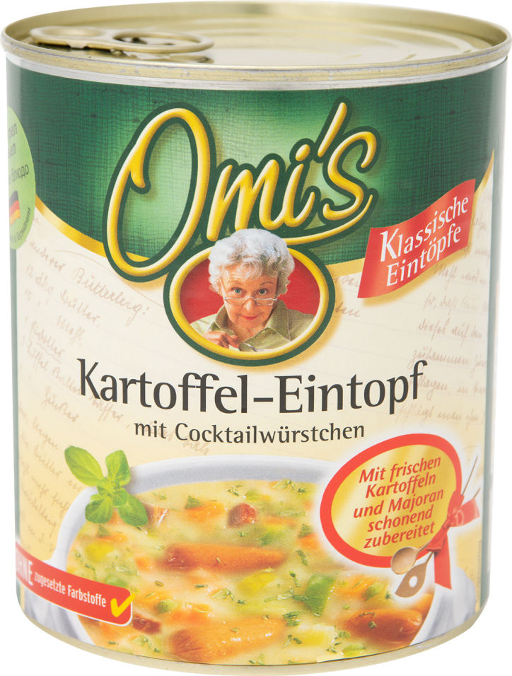 Суп Omis Густой картофельный с копченостями 800г