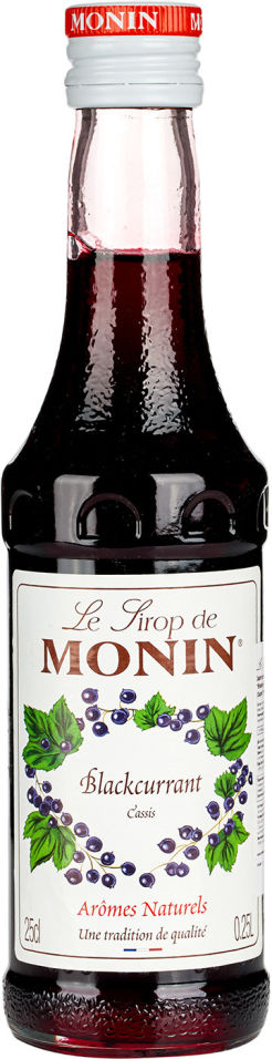 Сироп Monin Blackcurrant Syrup со вкусом и ароматом чёрной смородины 250мл