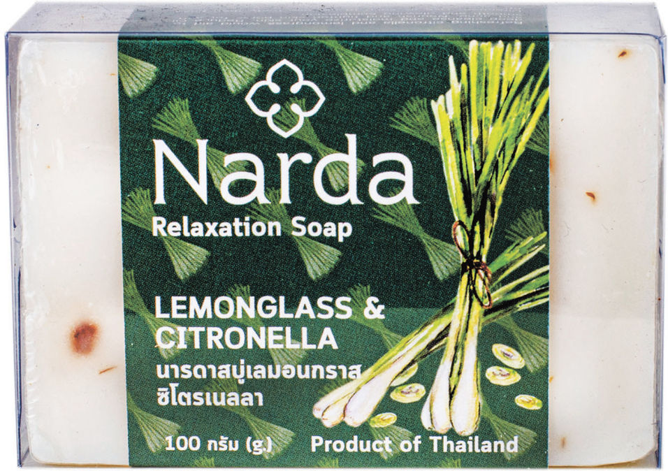 Мыло Narda с лимонной травой и цитронеллой 100г