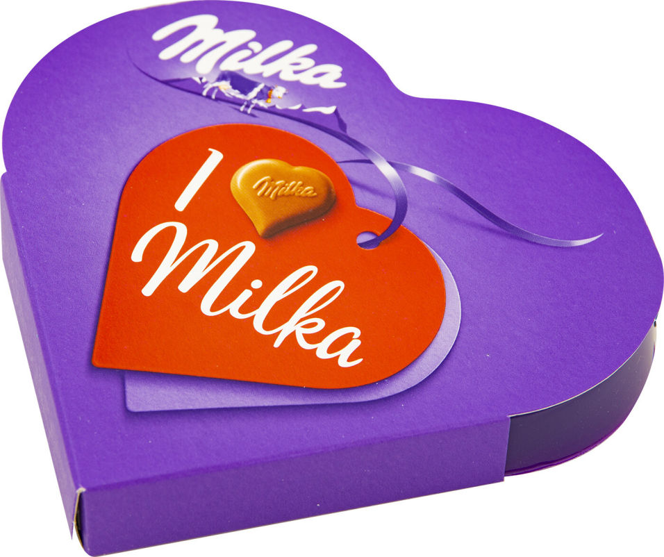 Конфеты Milka из молочного шоколада с ореховой начинкой 44г