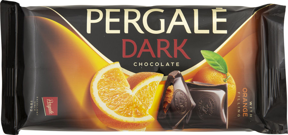 Шоколад Pergale Dark темный с апельсином 100г