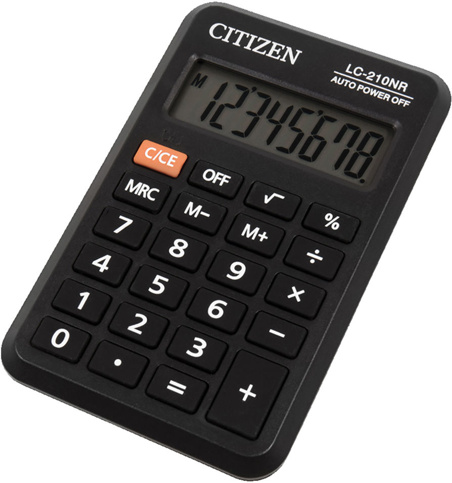 Калькулятор Citizen LC-210NR карманный