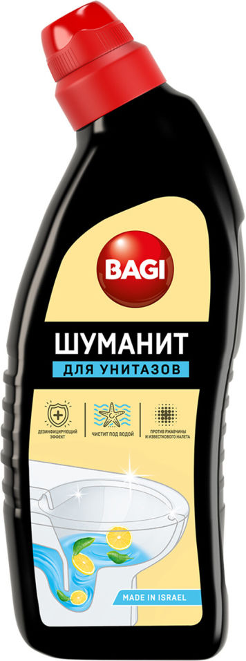 Средство чистящее Bagi Шуманит для унитазов Лимон 500мл