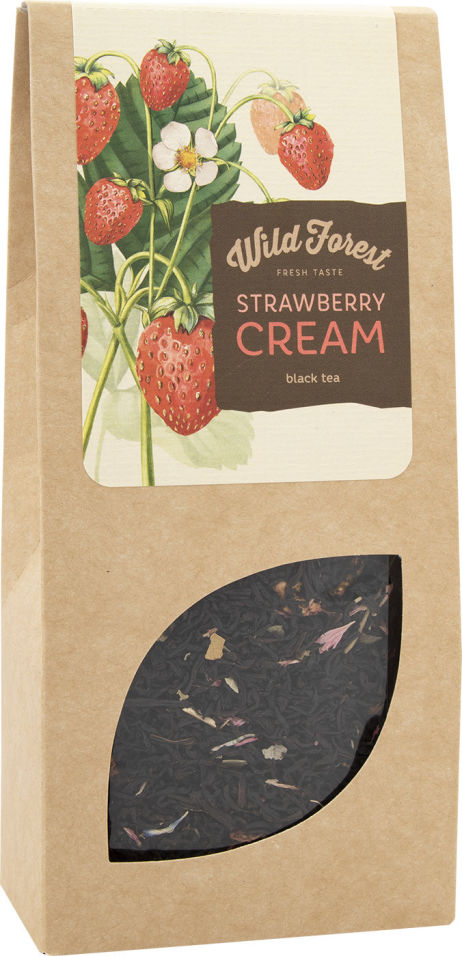 Чай черный Wild Forest Strawberry Cream 100г