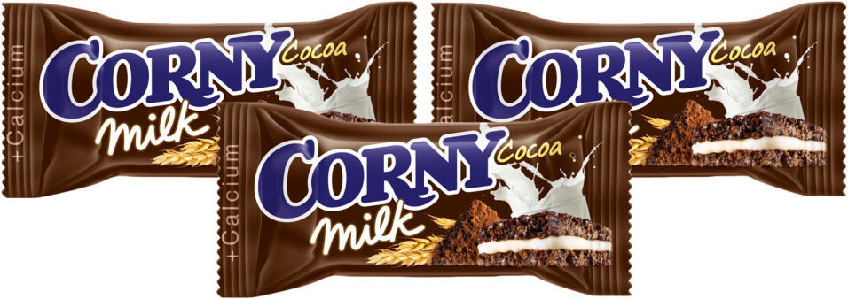 Батончик злаковый Corny Milk Cocoa 30г (упаковка 6 шт.)