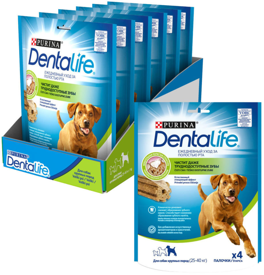 Лакомство для собак DentaLife Large 142г (упаковка 6 шт.)
