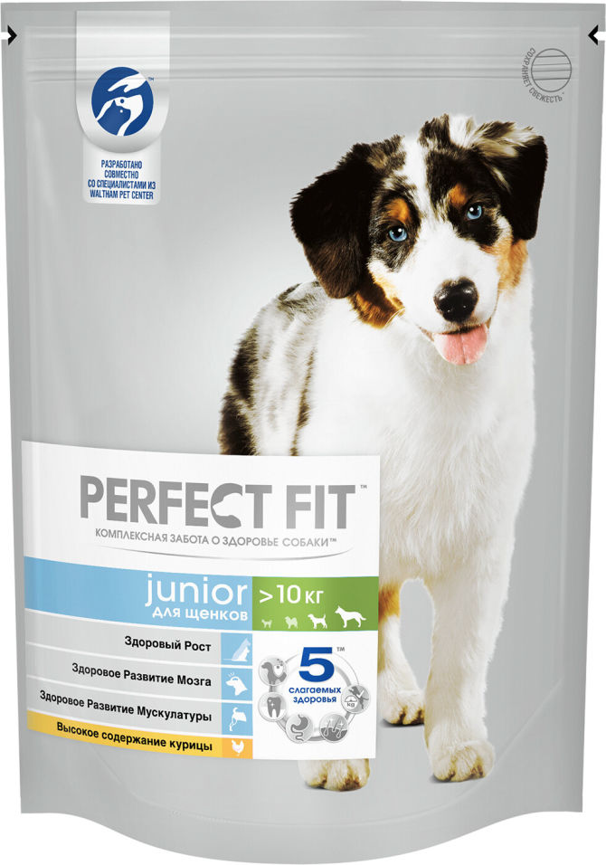 Сухой корм для щенков Perfect Fit Junior с курицей 800г Сухой корм для щенков Perfect Fit Junior с курицей 800г