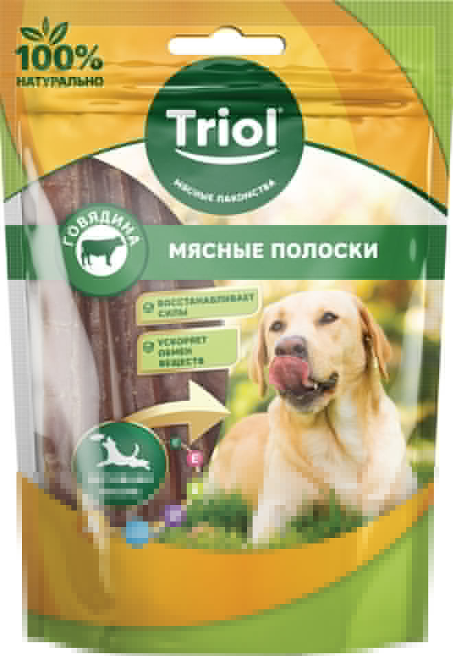 Лакомство для собак Triol Мясные полоски из Говядины 70г Лакомство для собак Triol Мясные полоски из Говядины 70г