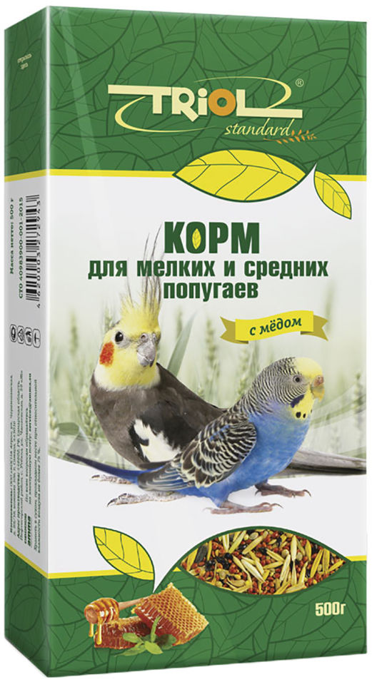 Отзывы о Корм для птиц Triol Standard с медом для мелких и средних попугаев 500г Отзывы о Корм для птиц Triol Standard с медом для мелких и средних попугаев 500г