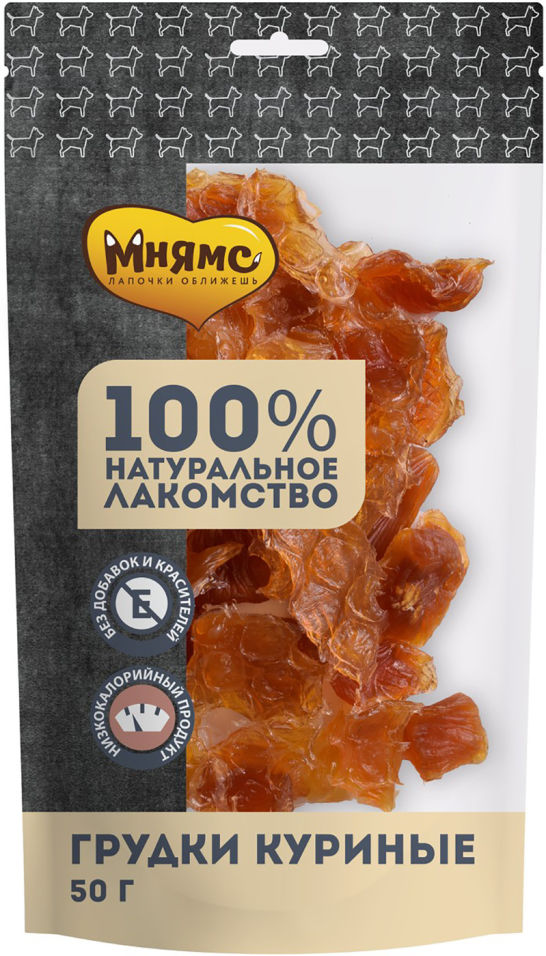 Лакомство для собак Мнямс грудки куриные 50г Лакомство для собак Мнямс грудки куриные 50г