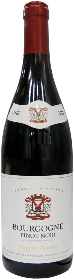 Отзывы о Вине Eugene Martin Bourgogne Pinot Noir красном сухом 13% 0.75л Отзывы о Вине Eugene Martin Bourgogne Pinot Noir красном сухом 13% 0.75л