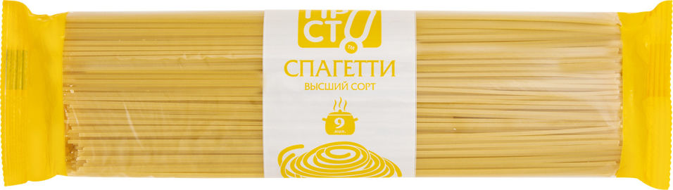 Макароны ПРОСТО Спагетти высший сорт 400г