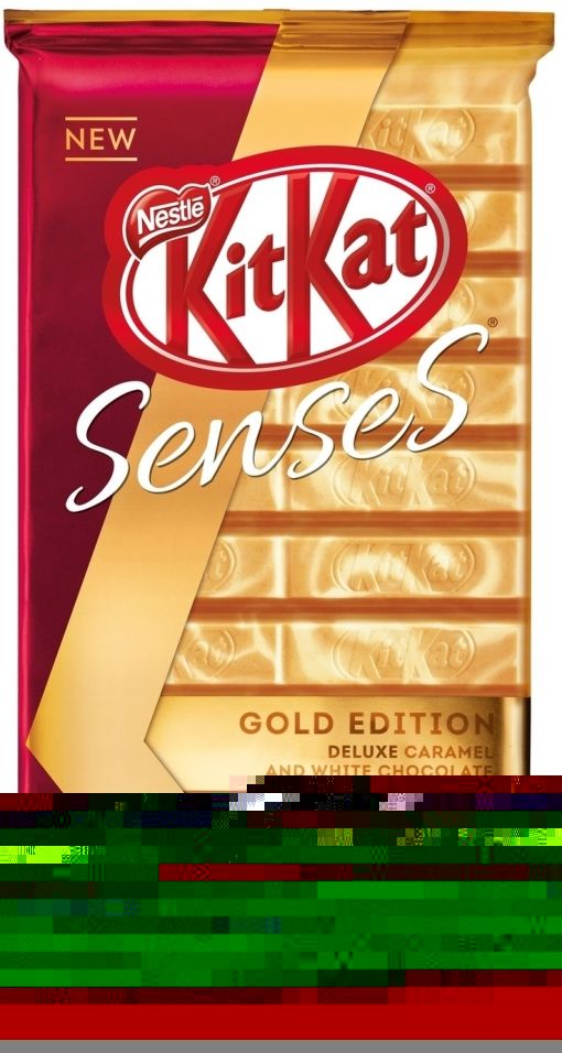 Шоколад KitKat Senses Gold Edition Deluxe Caramel и белый молочный шоколад с хрустящей вафлей 112г