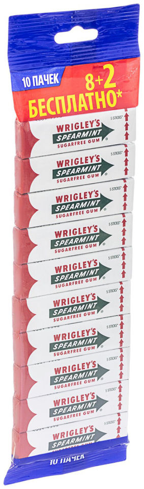 Жевательная резинка Wrigleys Spearmint 10шт*13г