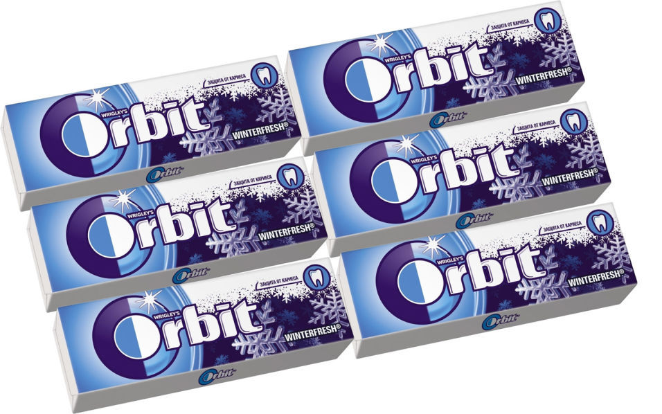 Жевательная резинка Orbit Winterfresh 136г упаковка 6 шт 168₽