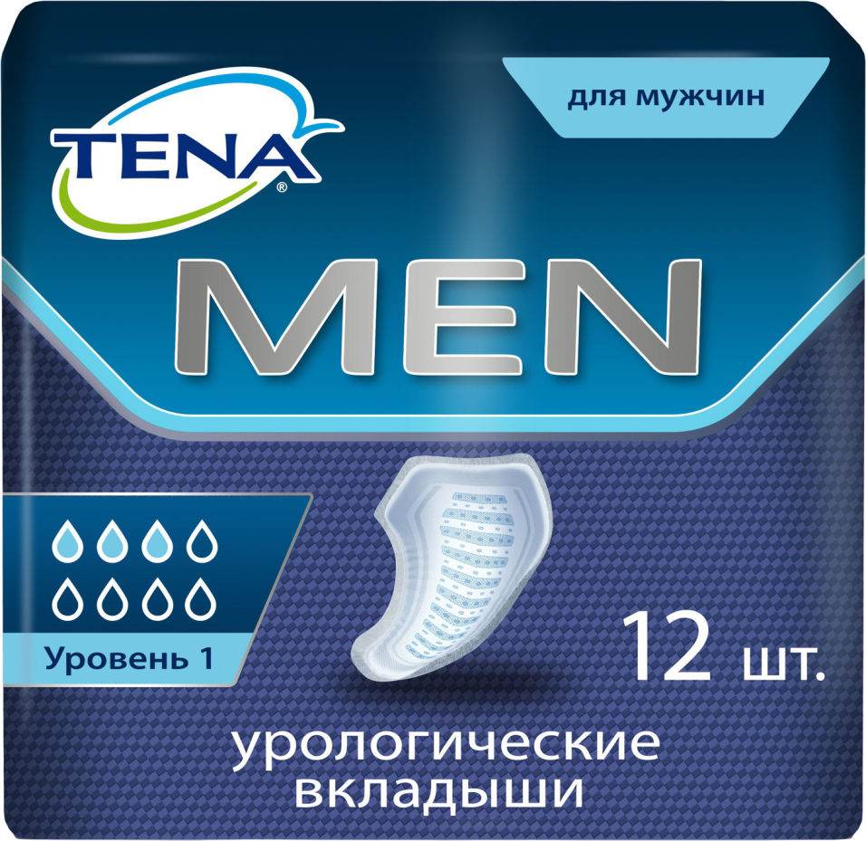 Прокладки Tena Men Уровень 1 урологические для мужчин 12шт