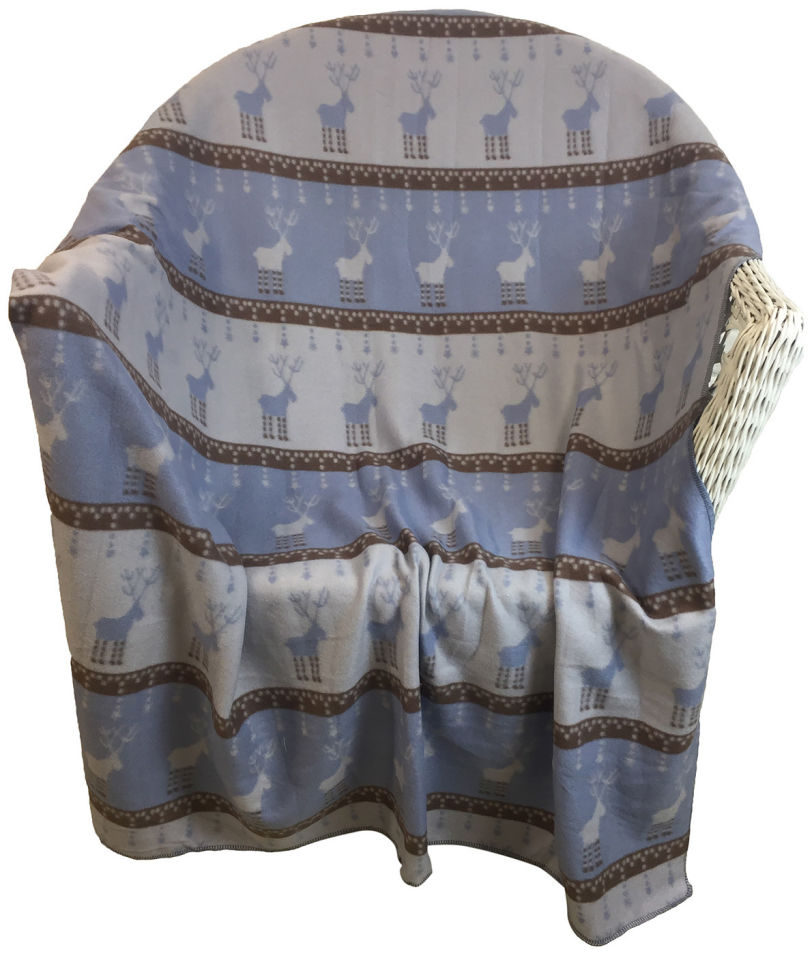 Плед Belezza Рогатые олени 120х150см