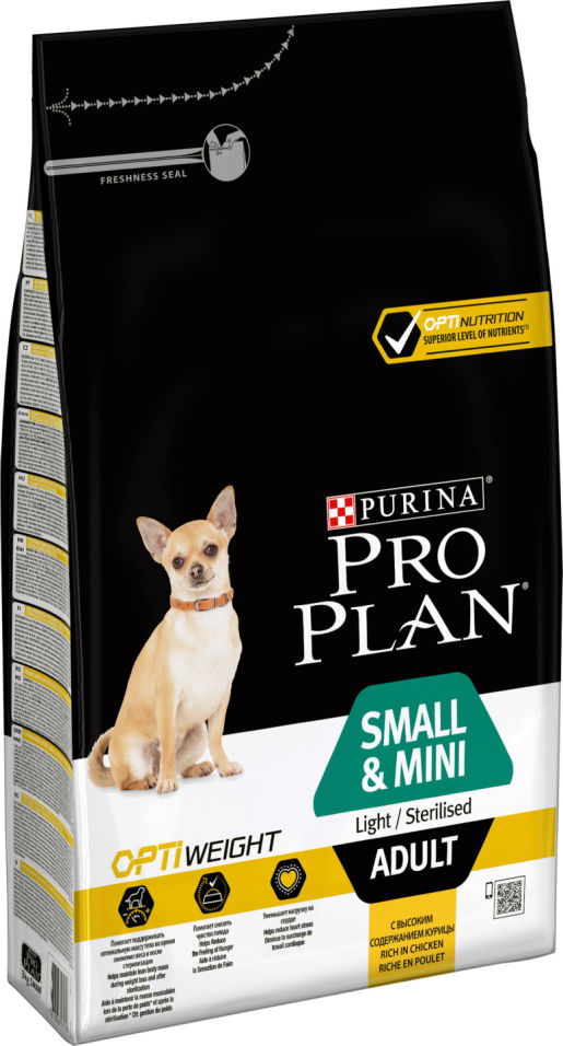 Сухой корм для собак Pro Plan Optiweight Small&Mini Adult Light/Sterilised с курицей и рисом 3кг Сухой корм для собак Pro Plan Optiweight Small&Mini Adult Light/Sterilised с курицей и рисом 3кг