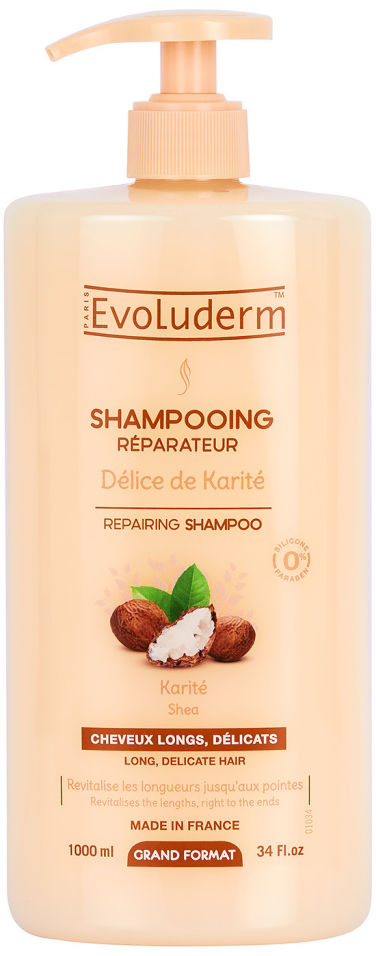 Шампунь для волос Evoluderm с маслом Ши 1л
