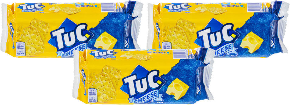 Крекер Tuc Cheezzz с сыром 100г (упаковка 3 шт.)