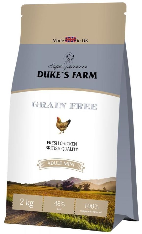 Сухой корм для собак Dukes Farm Grain free Курица 2кг