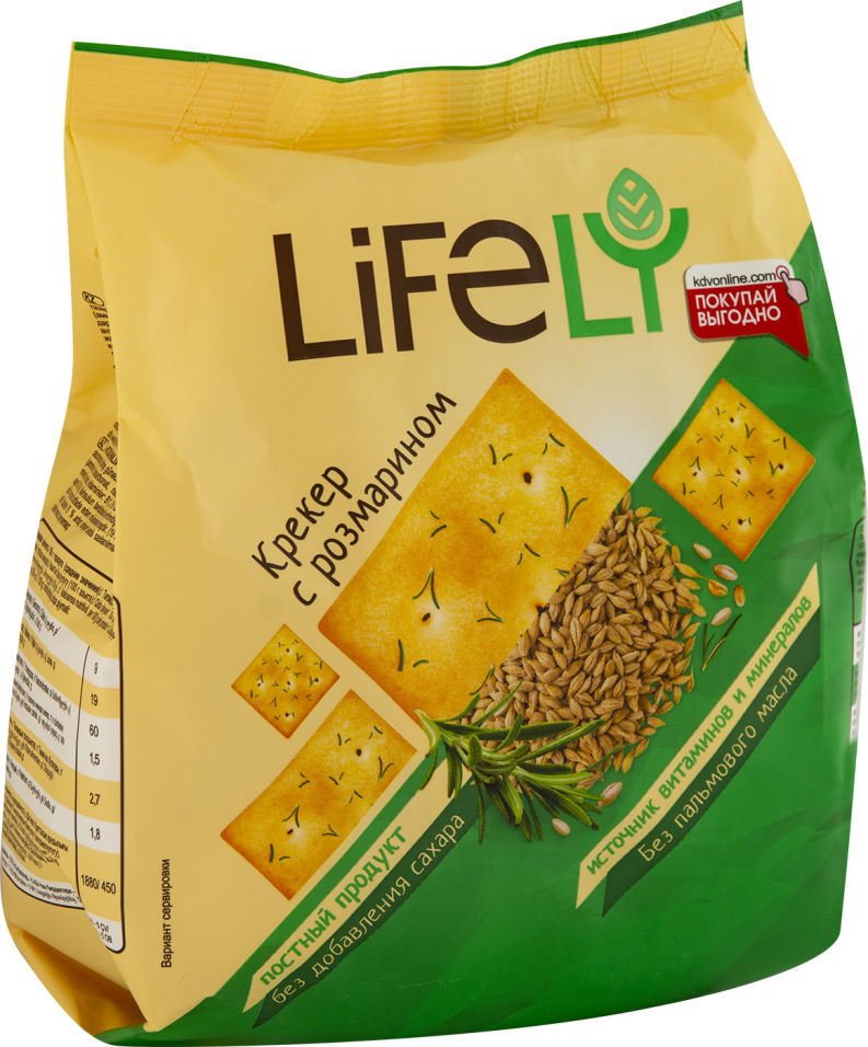 Крекер LifeLY с розмарином 180г