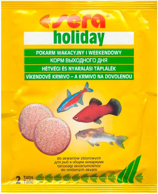 Корм для рыб Sera Holiday 2 таблетки Корм для рыб Sera Holiday 2 таблетки