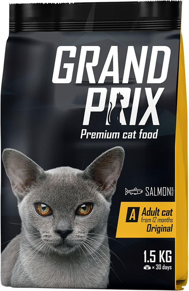 Отзывы о Корме для кошек Grand Prix Adult Original Лосось 1.5кг Отзывы о Корме для кошек Grand Prix Adult Original Лосось 1.5кг