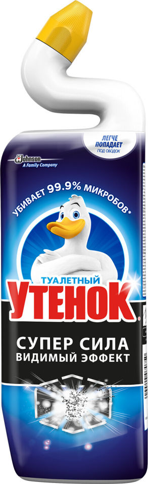 Средство для чистки унитаза Туалетный Утенок Супер Сила Видимый Эффект 900мл 120₽