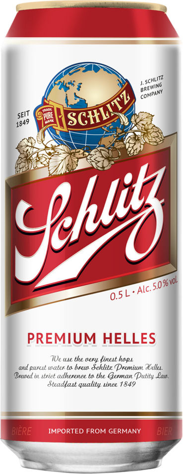 Отзывы о Пиве Schlitz Premium Helles 5% 0.5л Отзывы о Пиве Schlitz Premium Helles 5% 0.5л