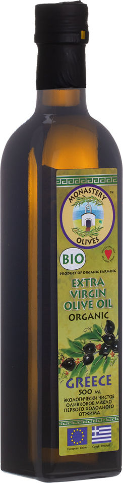 Масло оливковое Монастырские Extra Virgin Био 500мл