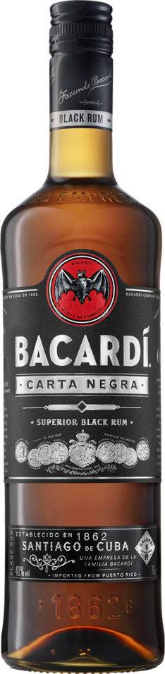 Отзывы о Роме Bacardi Carta Negra темном 40% 0.5л Отзывы о Роме Bacardi Carta Negra темном 40% 0.5л