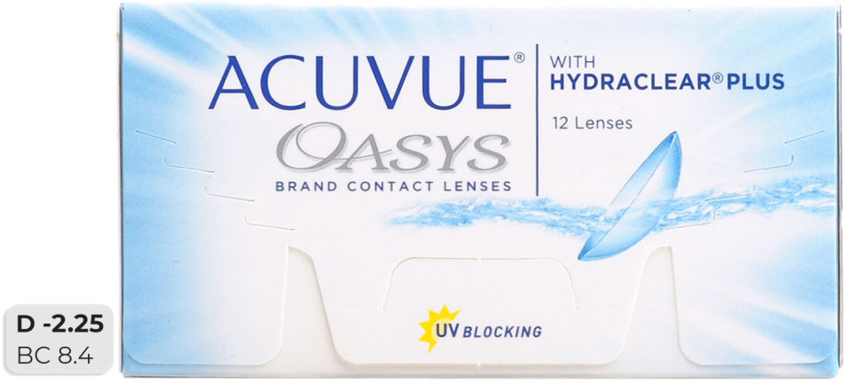 Отзывы о Контактные линзы Acuvue Oasys Hydraclear Plus Двухнедельные -2.25/14.3/8.4 12шт Отзывы о Контактные линзы Acuvue Oasys Hydraclear Plus Двухнедельные -2.25/14.3/8.4 12шт