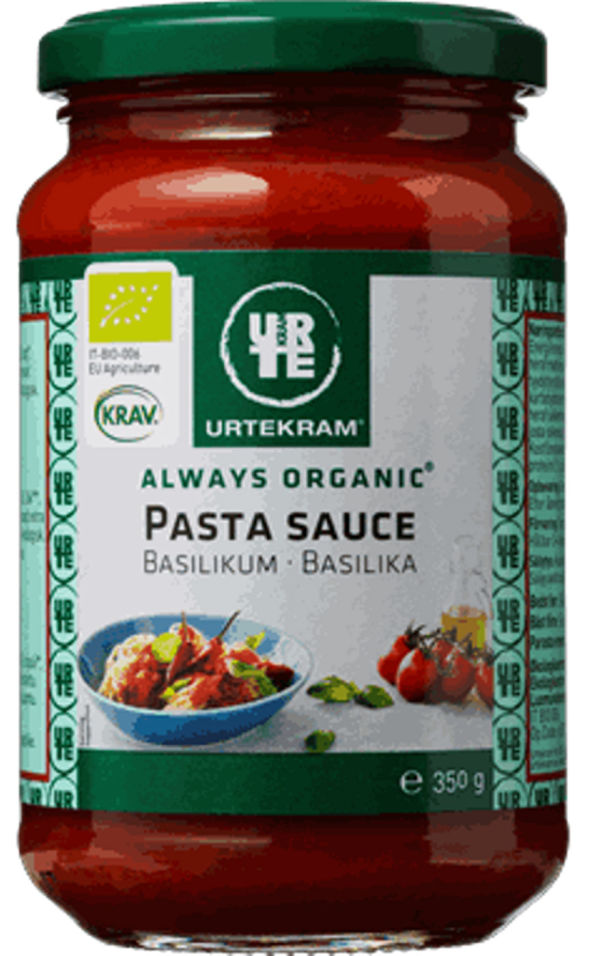 Соус Urtekram для пасты с базиликом органический 350г