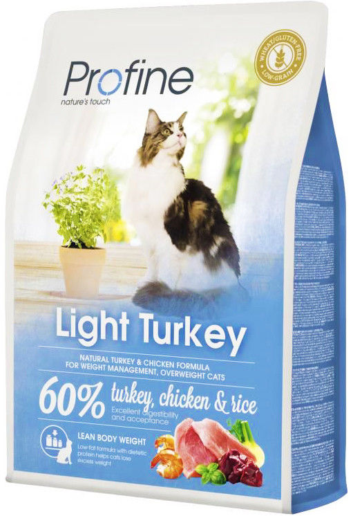 Сухой корм для кошек Profine Light Turkey Индейка курица 2кг Сухой корм для кошек Profine Light Turkey Индейка курица 2кг